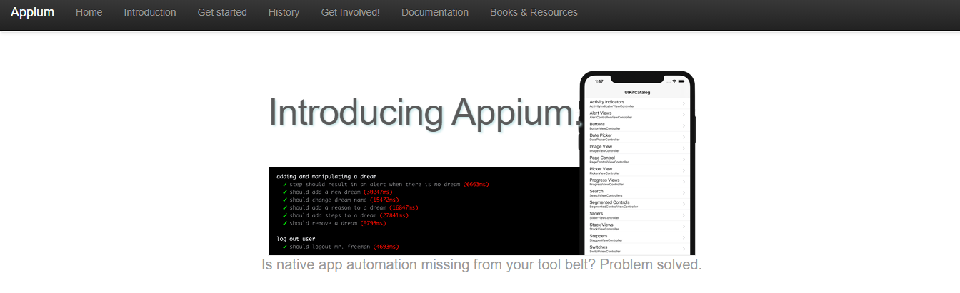 Appium - Software Testing Tools